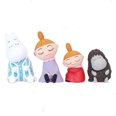 Takara Tomy Arts Shoulder Zun Moomin część 3 x Kompletny zestaw 4 zabawek Gachapon Capsule Fig. (Ponowne wydanie)