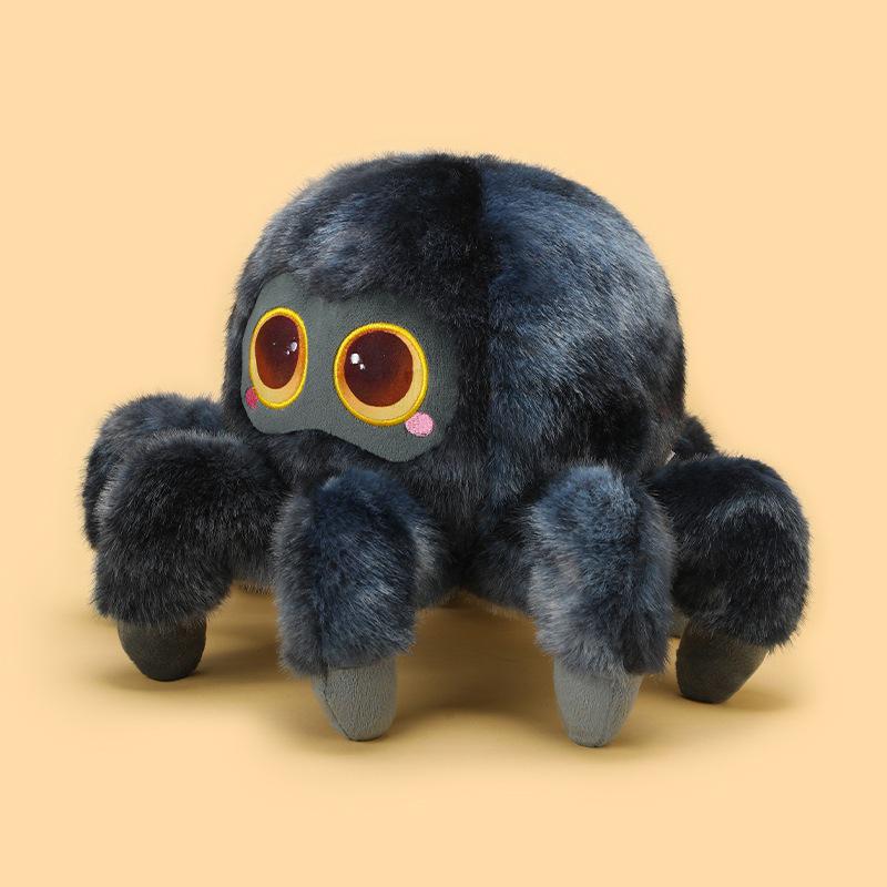 Big-Eyed Cartoon Spider Plush Toy Halloween Ornament Gift