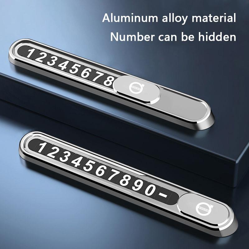For Volvo Car Interior Temporary Parking Card Phone Number Plate Sticker For Volvo Xc60 Xc90 V60 V50 V90 C40 XC40 V70 XC70 C30 A