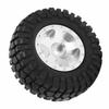 2Pcs RC Wheels Metal Remote Control Car Tires Replacement Parts for   SCX24 90081
