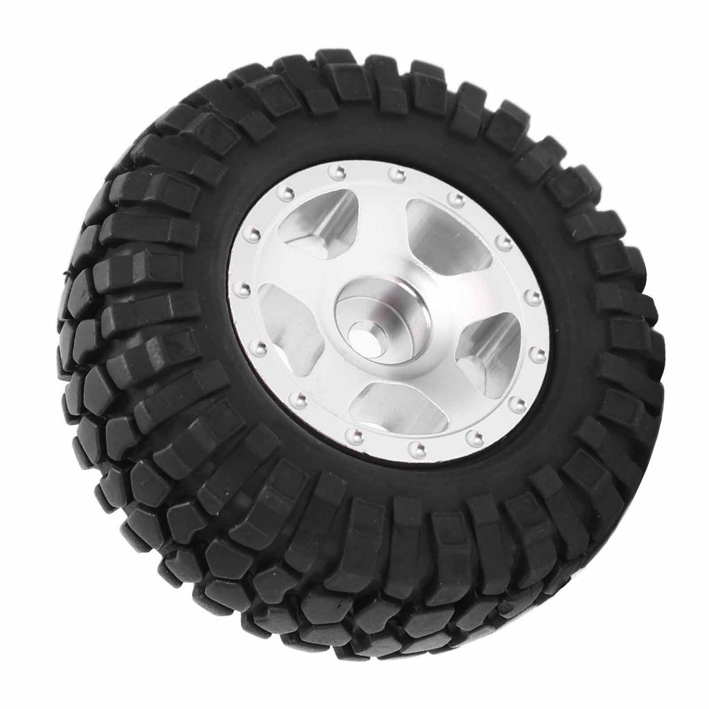 2Pcs RC Wheels Metal Remote Control Car Tires Replacement Parts for   SCX24 90081