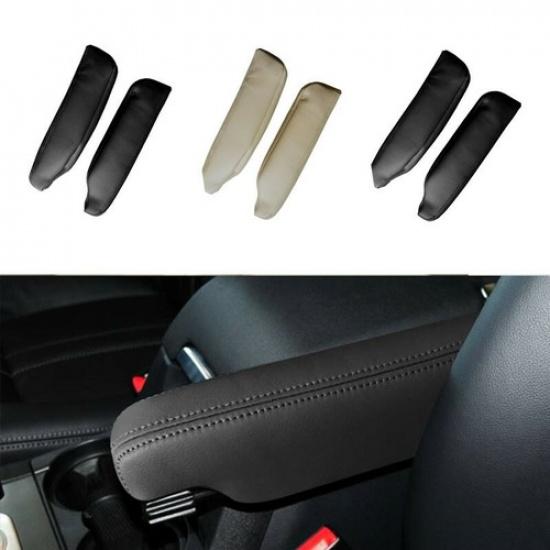 2pcs Left & Right Leather Seat Armrest Handle Cover For Land Rover Discovery 3 4