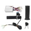 36V 500W Elcykel Skoter Borstad Motor Styrenhet Kit LCD Displaypanel Hastighet Vridhandtag