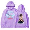 Inosuke Hashibira Inosuke Trykket Hettegenser Høstfleece Dame Herre Harajuku Anime Hettegenser Fleece Løse Casual Hettegensere