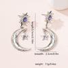Stud Earrings with Moon and Star Pendants Jewelry Gifts
