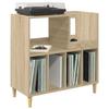 Record Player Stand Sonoma Oak 82 X 39.5 X 82.5 Cm
