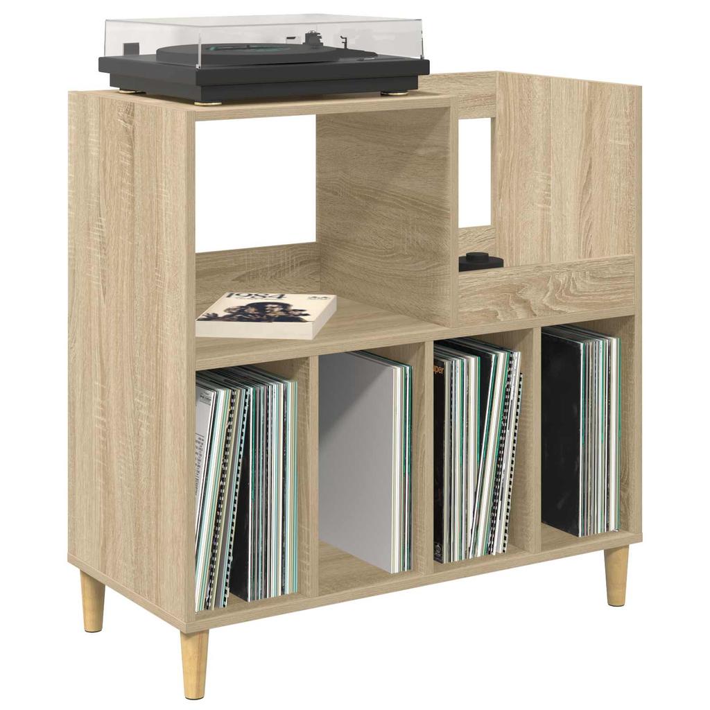 Record Player Stand Sonoma Oak 82 X 39.5 X 82.5 Cm