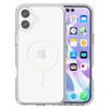 For iPhone 16 Magnetic Phone Case PC+TPU Scratch-Proof Cover Compatible with MagSafe