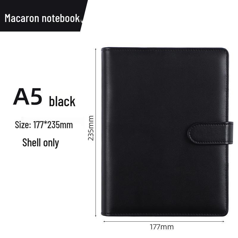 Macaron PU Loose-Leaf Notebook for Creative Budget and Financial Planning