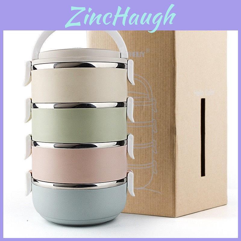 Durable 3 Tier Stainless Steel Thermal Insulated Picnic Lunch Box Keeps Food Fresh Longer