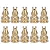10pcs 0.24in Brass Incense Holder Brass Household Aromatherapy Seat  Tea House Display