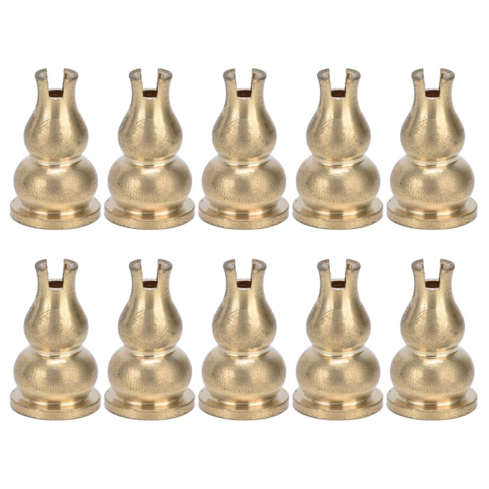 10pcs 0.24in Brass Incense Holder Brass Household Aromatherapy Seat Tea House Display
