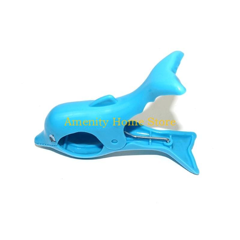 F26C Cute Beach Towels Clips Sunbeds Lounger Animal Decorative Clothes Pegs Pins Large Drying Racks Retaining Clip Clothespin