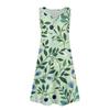 Women's Summer Casual V-Neck Floral Button Dress With Pockets