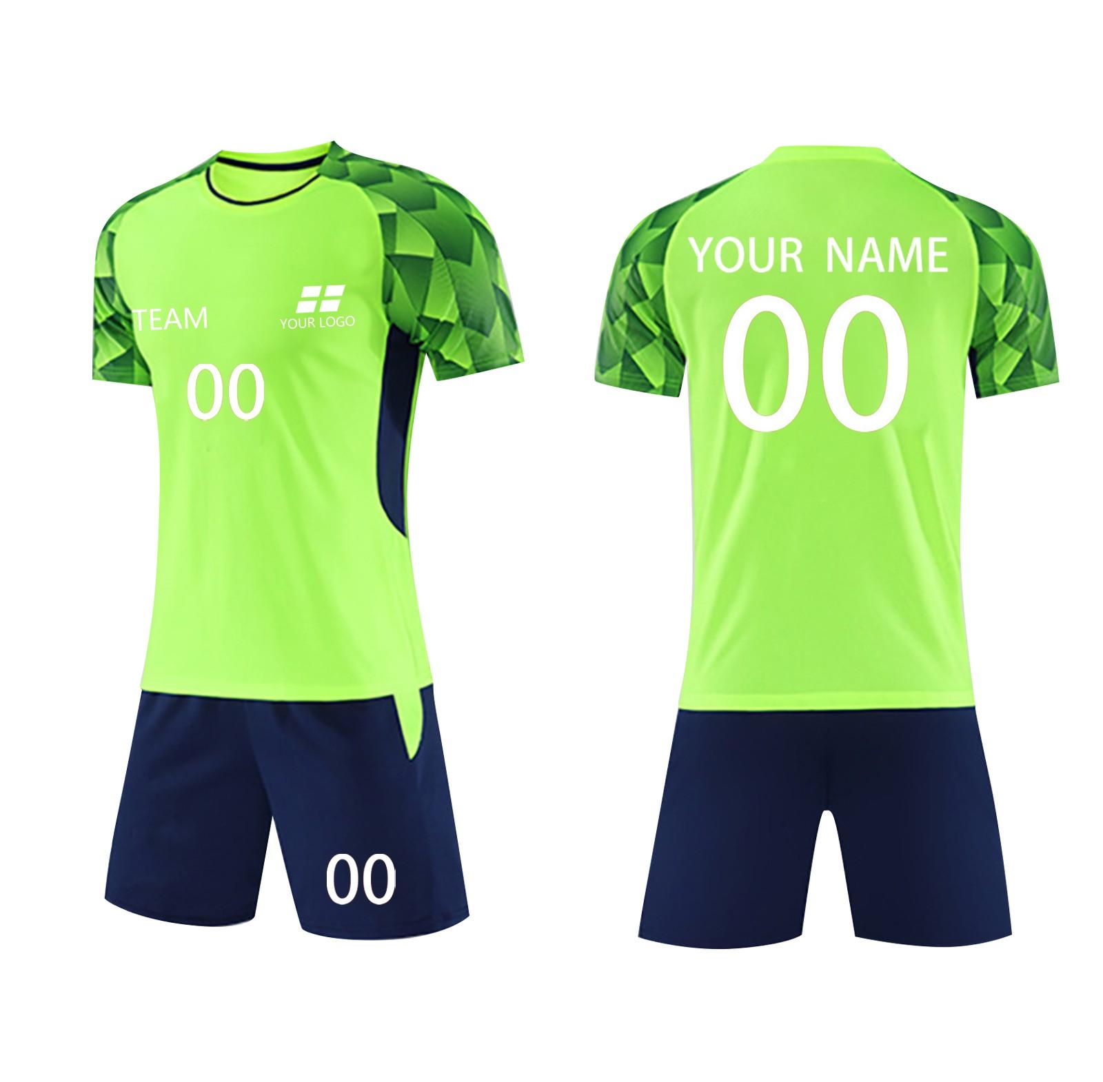 

Футбольные майки, футбольная форма, шорты, комплект носков, шорты, носки, размеры одежды для взрослых и детей 22 зелёный