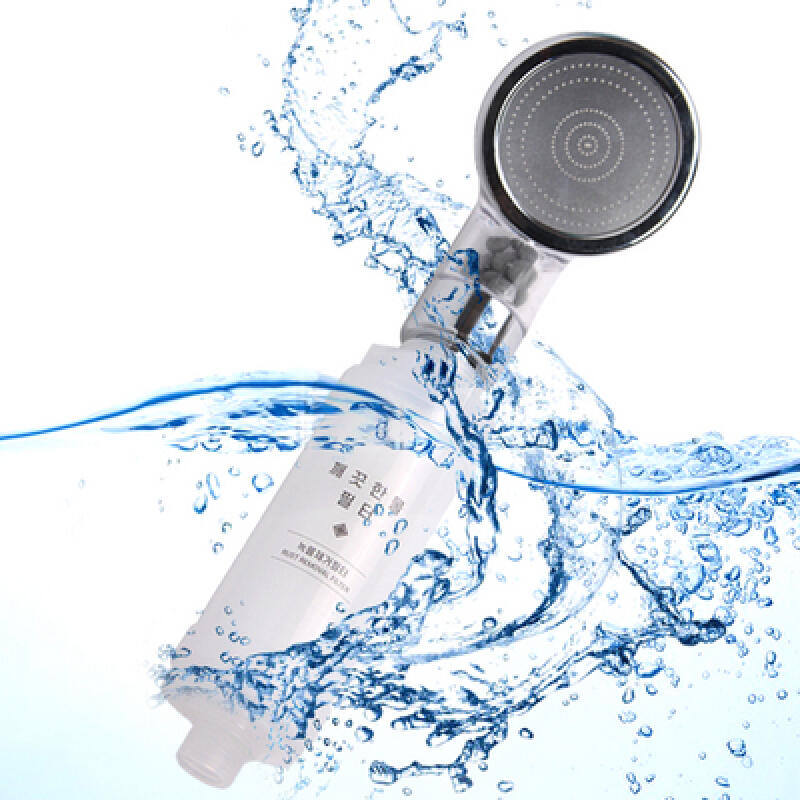 

Greenhouse chlorine removal water pressure boosting filter shower set Ceramic ball selection