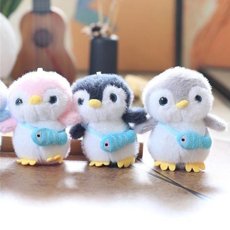 Cartoon Niedlicher Pinguin Weiche Plüschtiere Kuscheltiere Schlüsselanhänger Anhänger Tasche Hängende Ornamente Paar Rucksack Zubehör Kinder Geschenke