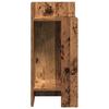Side Table with Shelf Rustic Wood Look 10 X 10.6 X 23.6 In (25.5 X 27 X 60 Cm)
