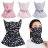 Thickened Face Shield Floral Pattern Cycling Face Shield  Winter Outdoor Activities