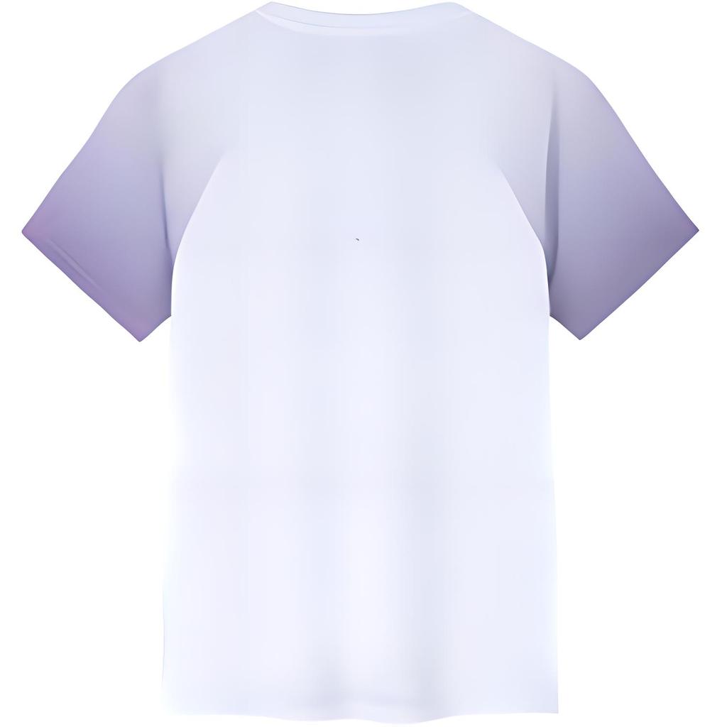 Anta Gradient Breathable Quick-Dry Round Neck Short Sleeve T-Shirt Women Tops Pure-White Printed 162435101-1