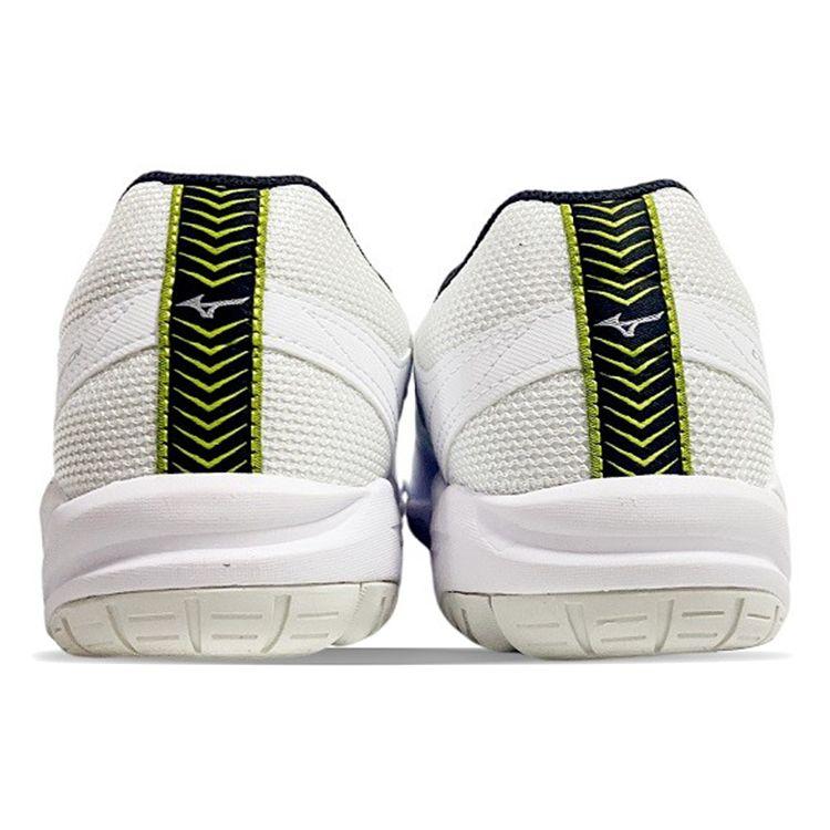 Mizuno Cyclone Speed 1 Fabric Leather Comfortable Non-Slip Durable Breathable Low-Top Badminton Shoes Unisex Sneaker White Silver V1GA218103