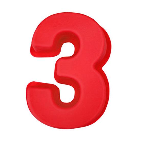 Pečicí forma Nádherně ohebná Dlouhotrvající Forma na sušenky Dodávající vitalitu 3D Čísla Forma na donuty Forma na dort pro pekárnu