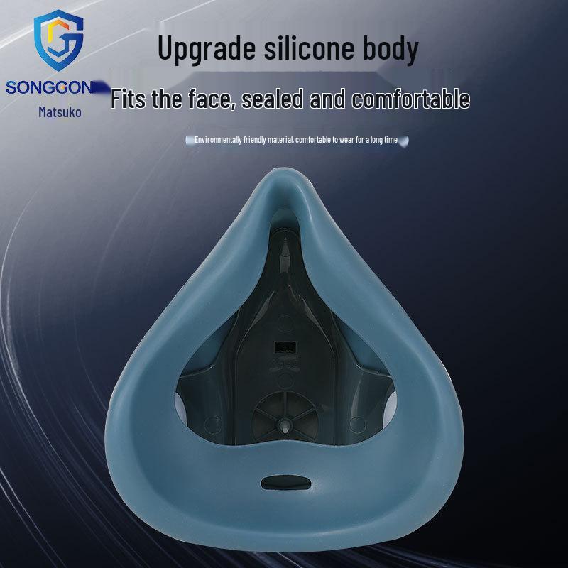 Cross7502 Industrial Dustproof Half Face Gas Mask for Spray Painting, Chemical Grinding, and Decoration Filtering.