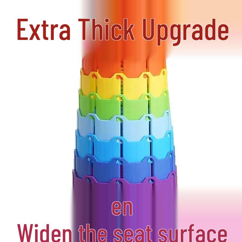 Telescopic Folding Outdoor Stool: Portable, Thickened Plastic for Travel, Fishing, Balcony, or Queue.