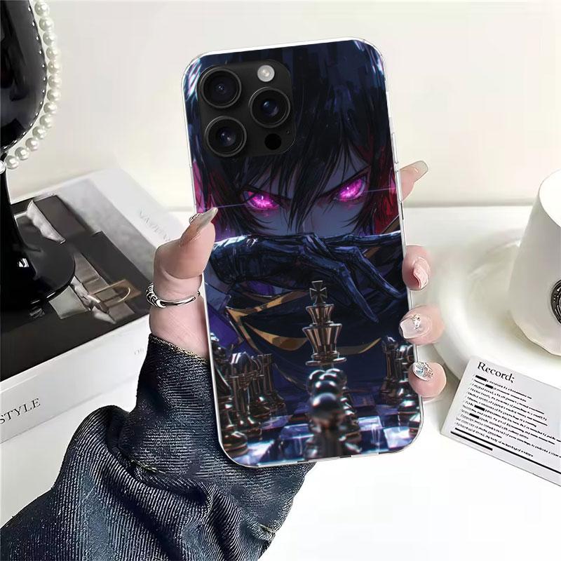 

Мягкий чехол для телефона с аниме Code Geass Для IPhone 11 17 Air 16E 16 Pro Max 15 + 14 Plus 13 Mini 12 Apple 7 SE 8 Fundas Coque 11 17 Air iPhone 14