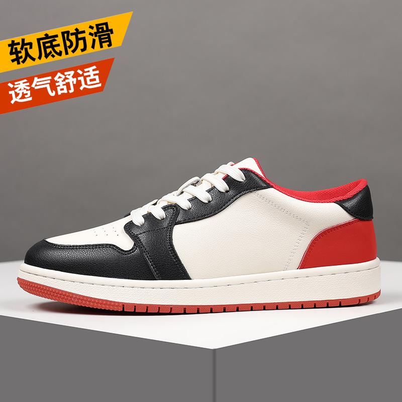 

2025 spring new two-layer cowhide little white shoes breathable and non-smelly feet men s board shoes fashionable versatile leather men s shoes 44