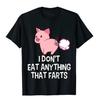 Vegan I Don't Eat Anything That Farts Funny Pro Vegan Premium T-Shirt Group Cotton Men Tops Tees Summer Funny T Shirt