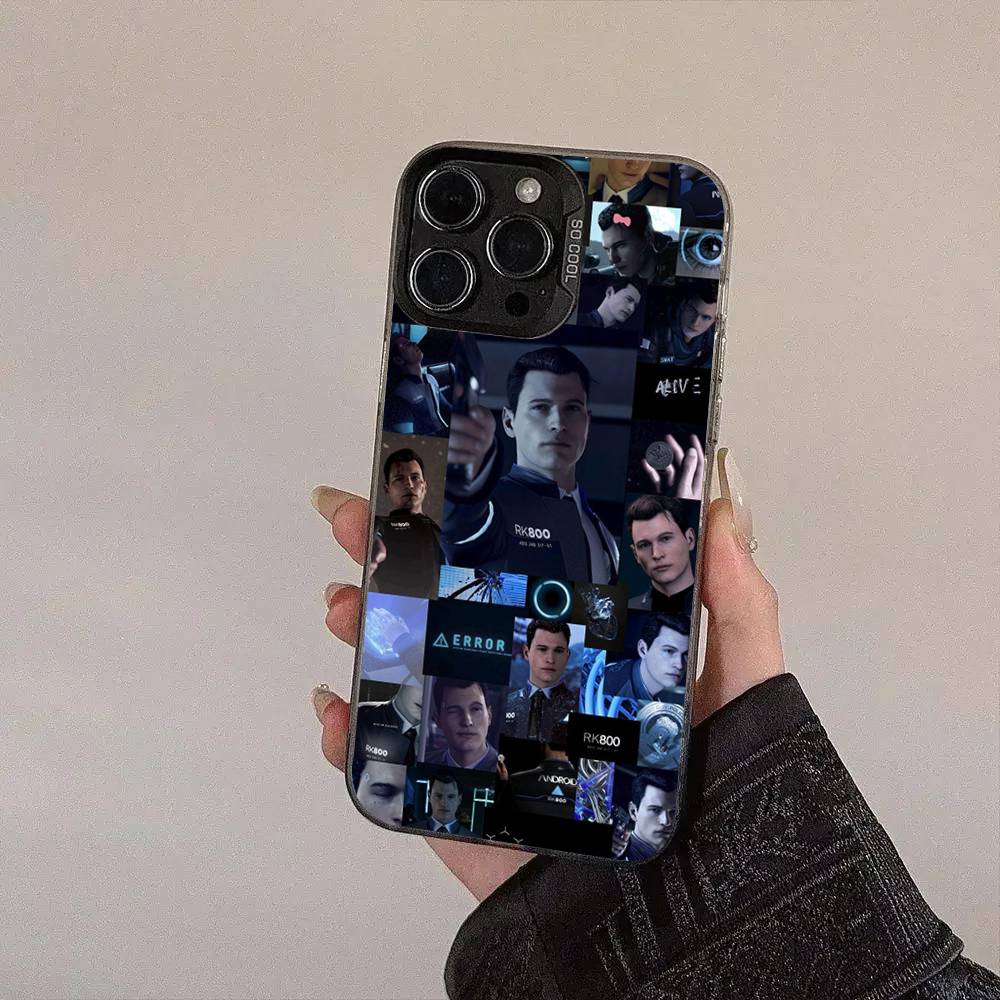Popular Detroit Become Human Movie Silver Plated Inside Phone Case For IPhone 17 16 15 14 11 12 13 Pro Max Plus X XR XS Max