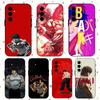 Baki H-Hanma Anime For Samsung Galaxy S23 S24 S25 Ultra S22 Plus S21 Black Soft Case Waterproof Soft Case