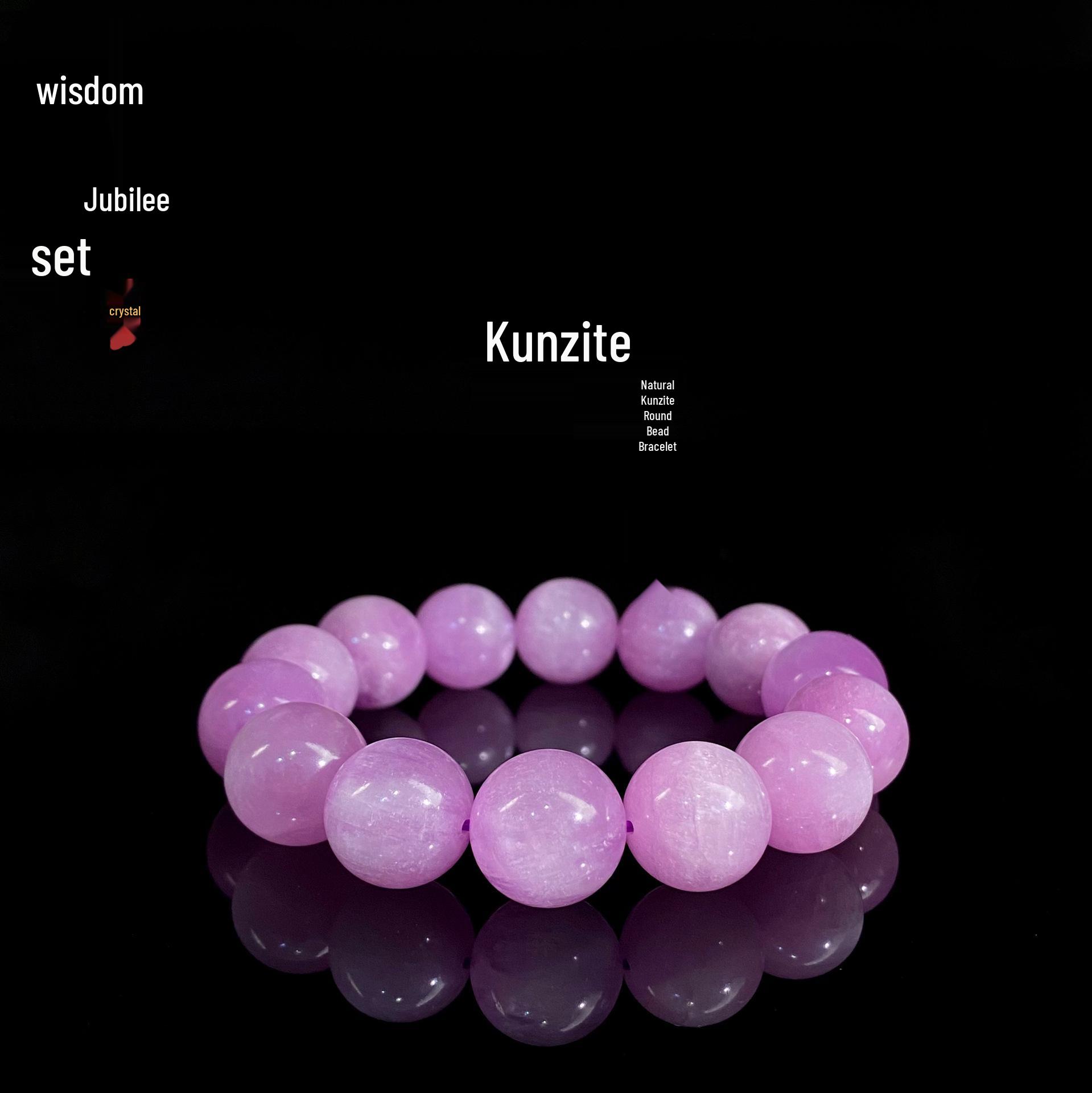 Jingxi 7A Kunzite Lavender Cat s Eye Crystal Bracelet 7mm Bead Bracelet