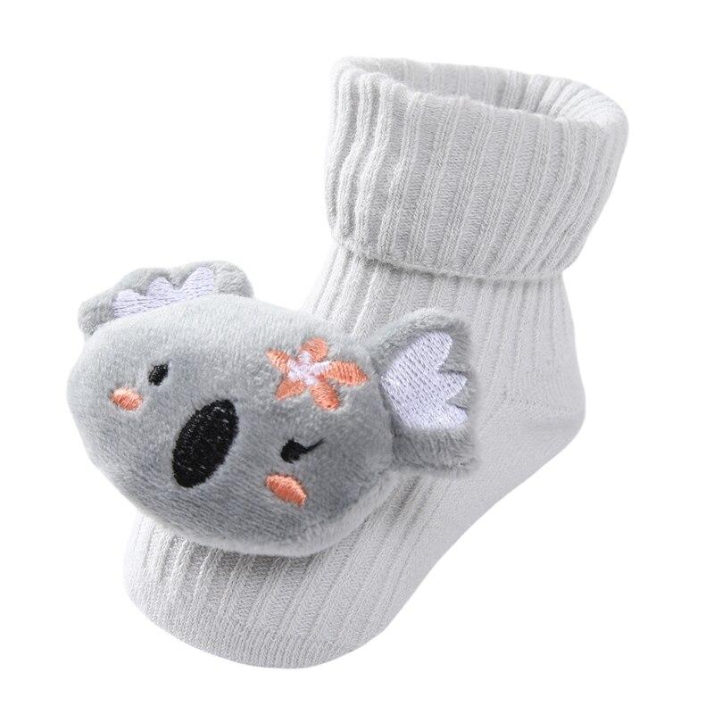 0-1Y Newborn Baby Girl Boy Cotton Socks Infant Cartoon Animals Socks Anti-slip Middle Tube Floor Socks