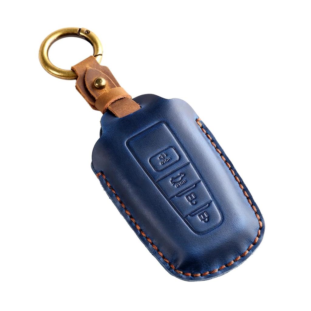 Leather Protector for Toyota Prius Camry Corolla CHR RAV4 Prado Izoa Levin Avalon Car Key Case Cover with Keychain Accessories
