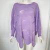 YYFS Pull ajouré pour femme, élégant, ample, en forme de S, tricoté, décontracté, couleur unie, col ras du cou, printemps, automne, hiver