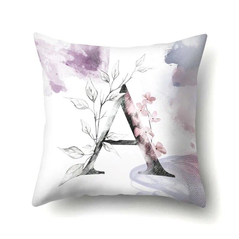 Home Bedroom Sofa Car Decorative Pillowcase Floral Letter  Plant Tree  Cushion Cover