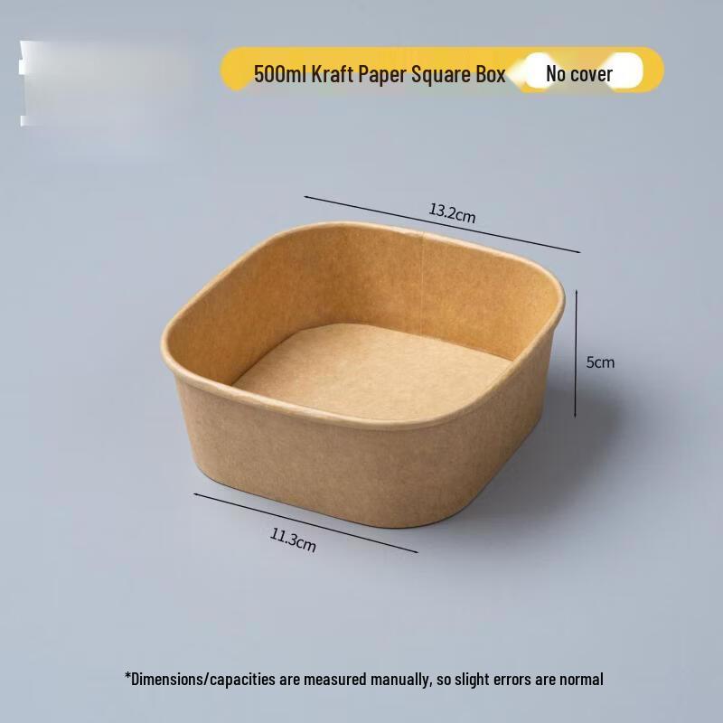 

Compostable Square Takeout Bowl