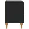 Nightstand Black 62 x 34.5 x 48 cm Engineered Wood