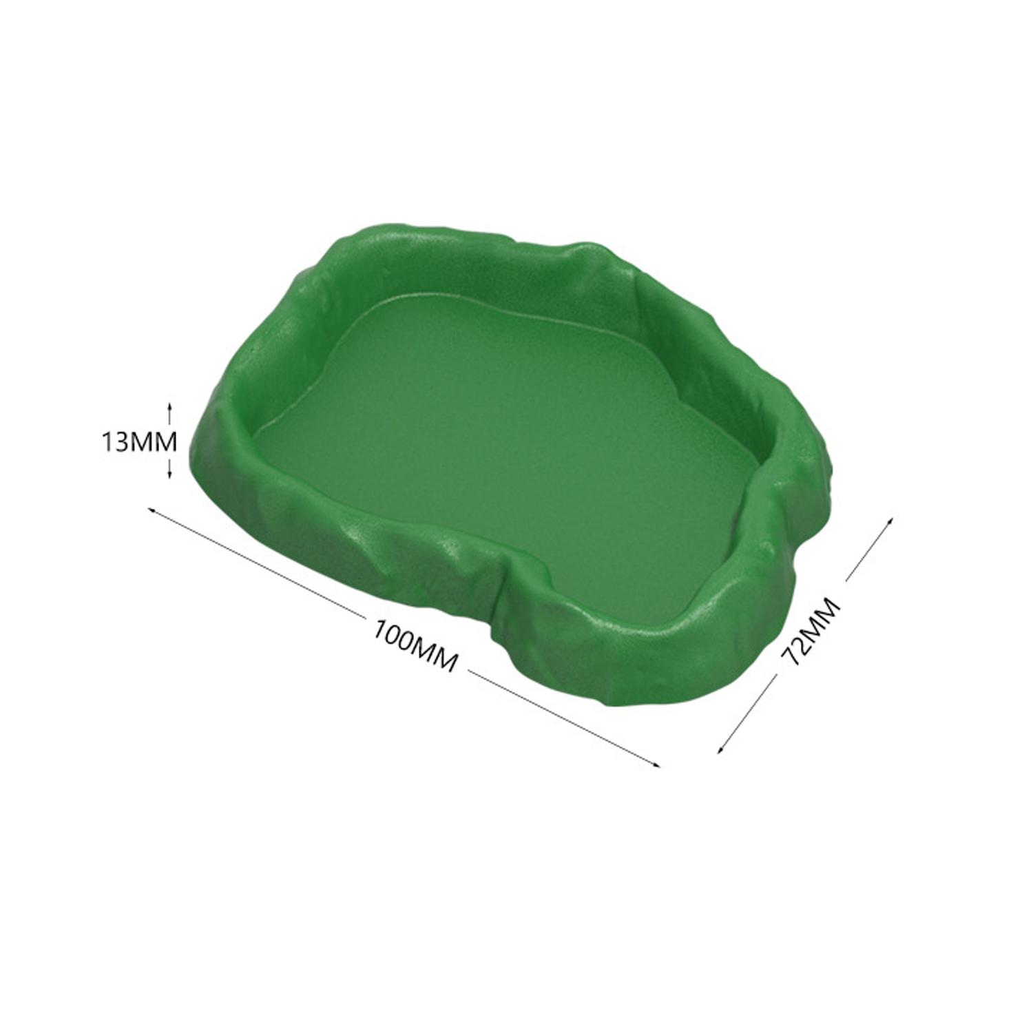 Pet Feeder Bowl Resin Reptile Rock Food and Water Dish Feeder Bowl for Tortoise Lizard Lizard Feeder Reptile Bowl Reptile Feeder