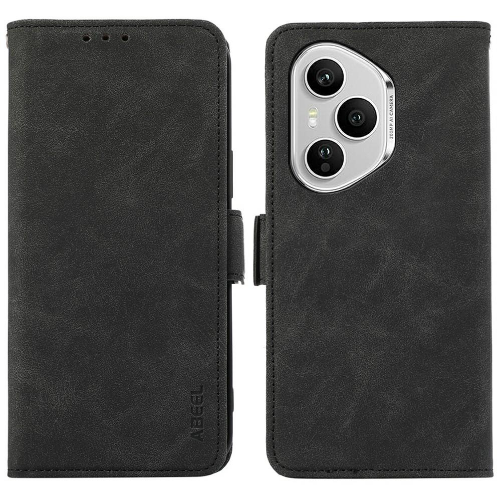 

ABEEL для Honor 400 Pro 5G (Глобальный) Чехол из искусственной кожи, фолио, подставка, просмотр, блокировка RFID, чехол для телефона Black