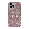 Three-dimensional Bow Rhinestone Mobile Phone Case for IPhone 17 Promax Shiny Color for IPhone 16 Protective Case Luxury