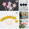 Cartoon Cake Decoration Pink Bow Cake Topper Bow Tie Cake Topper Bow Ears Stars Birthday Party Supplies