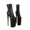 26cm Snake Print High Heel Boots - Large Size, Sexy Nightclub & Runway Fashion