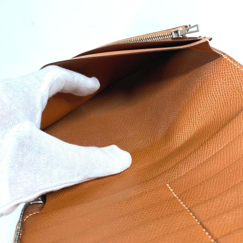 HERMES Zip Around Travel Case Azap combine Long wallet Long Wallet Leather Gold