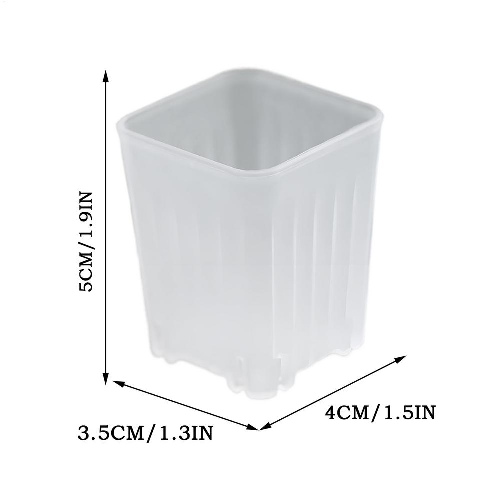 Nursery Plant Pots Breathable Bonsai Plant Pot 10X Seedling Small Holder With Drainage Holes For Flower Succulents Cuttings Yard