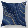 Simple Blue Pattern Pillowcase Living Room Office Home Pillowcase Car Ornaments