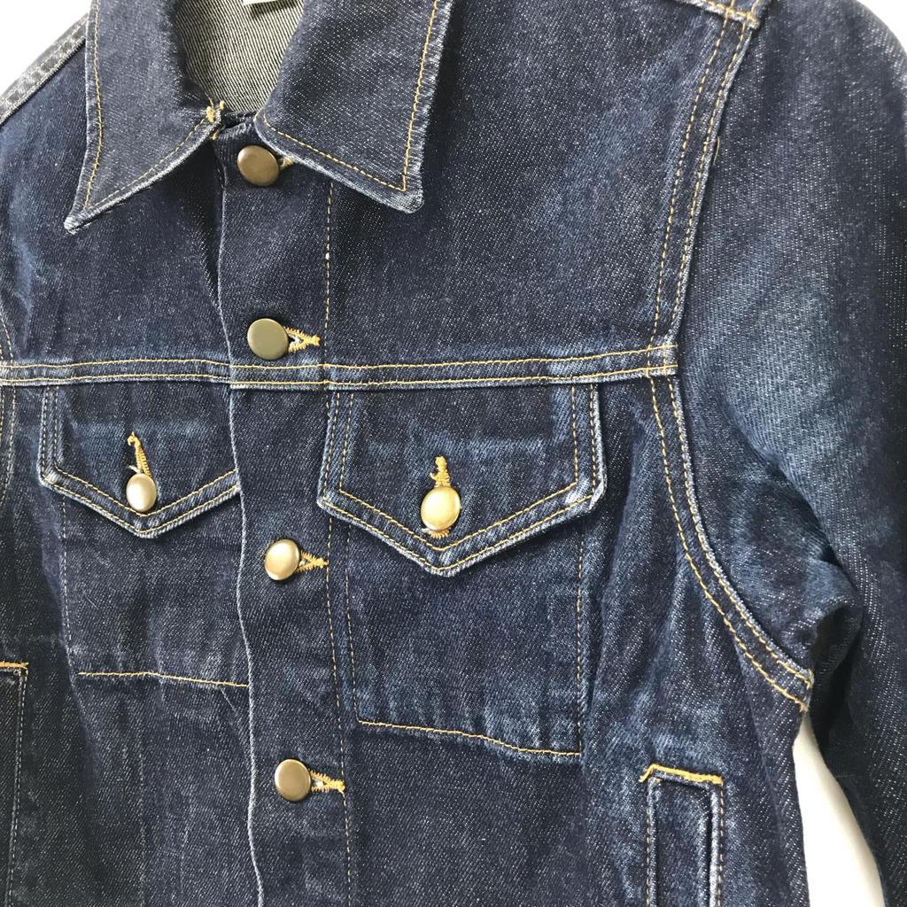 USA American Apparel Jeansjacke [Herren XXS/Blau] Oberbekleidung Jacke Pullover(GEBRAUCHT)