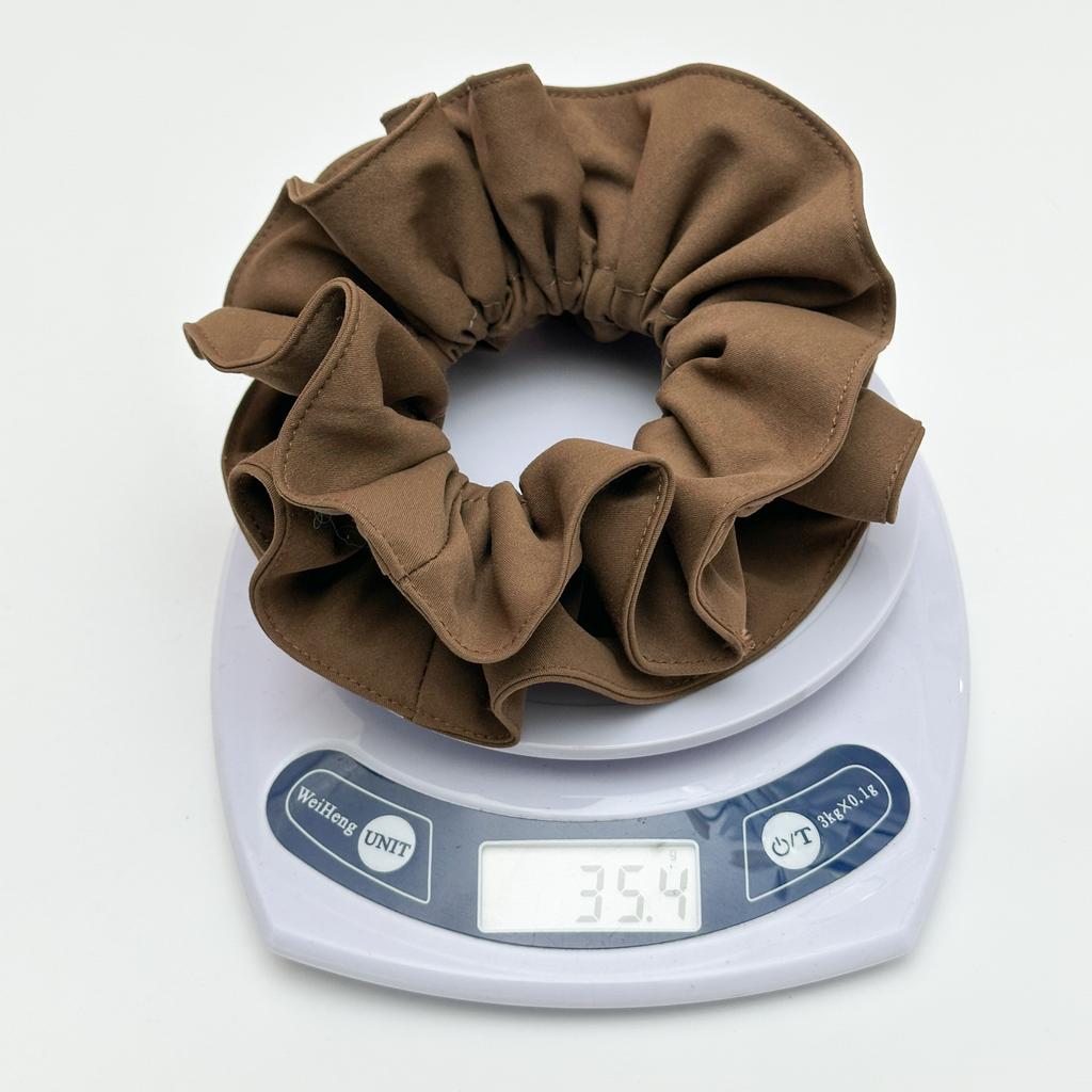 Minimalist Solid Color Scrunchies Large Hair Tie for Women Aesthetic Office Chic Hair Accessory